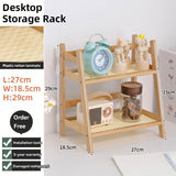 Multi Tier Desktop Storage Shelf Organizer Rack for Home Office and Study Use