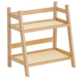 Multi Tier Desktop Storage Shelf Organizer Rack for Home Office and Study Use - Front View