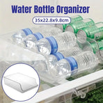 Clear Plastic Beverage Organizer Fridge Storage Shelf Holder for Kitchen Pantry