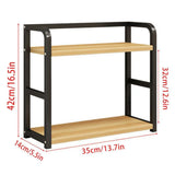 Kitchen Storage Rack Multi-Layer Household Seasoning Storage Metal - Side View