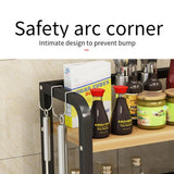 Kitchen Storage Rack Multi-Layer Household Seasoning Storage Metal - Rear View