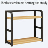 Kitchen Storage Rack Multi-Layer Household Seasoning Storage Metal - Low Angle