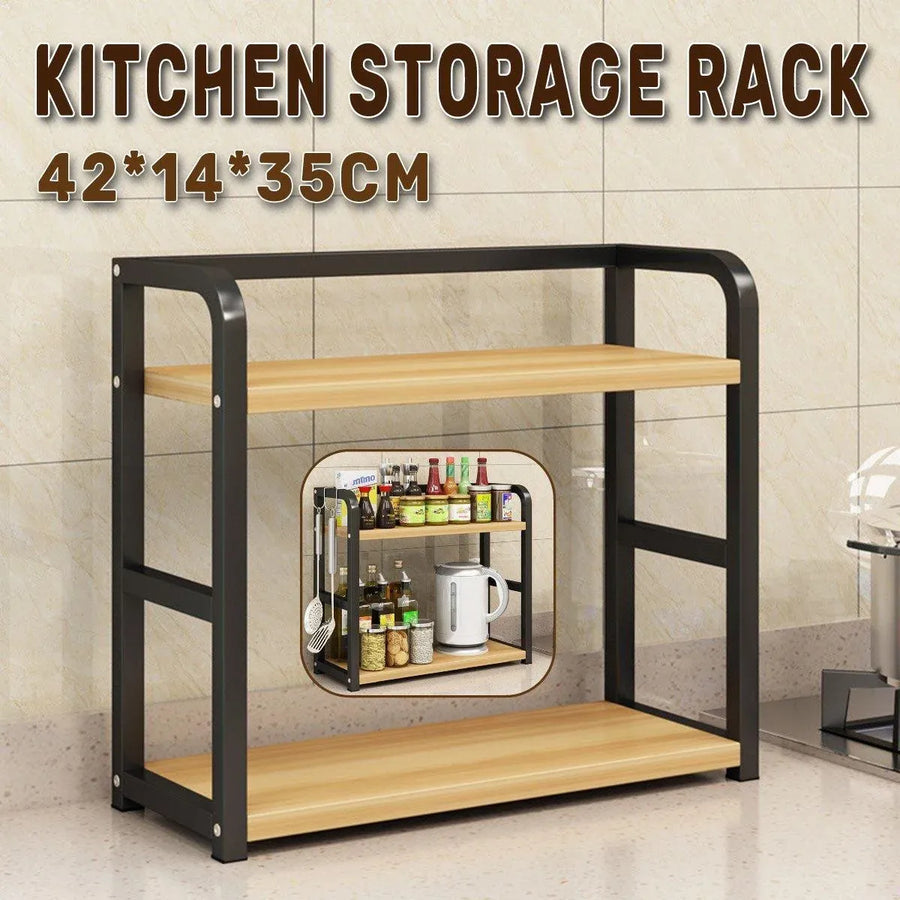 Kitchen Storage Rack Multi-Layer Household Seasoning Storage Metal