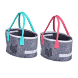 2pcs Doll Storage Organization Bag Felt Handbag Toy Organizer Storage - Front View