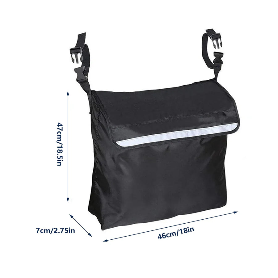 Wheelchair Back Bag Waterproof Wheel Chair Storage Pouch for Most Wheelchairs