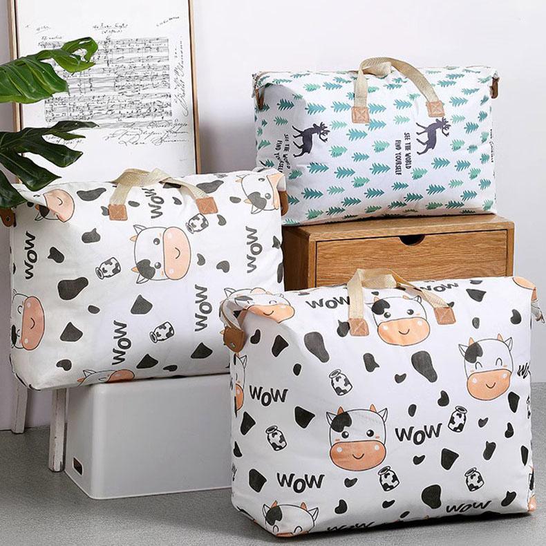 Multipurpose Quilt Storage Bags Waterproof Coated Fabric 4 Sizes Available - Cow 68*17*41cm