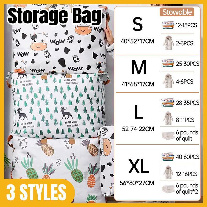 Multipurpose Quilt Storage Bags Waterproof Coated Fabric 4 Sizes Available - Cow 74*22*52cm