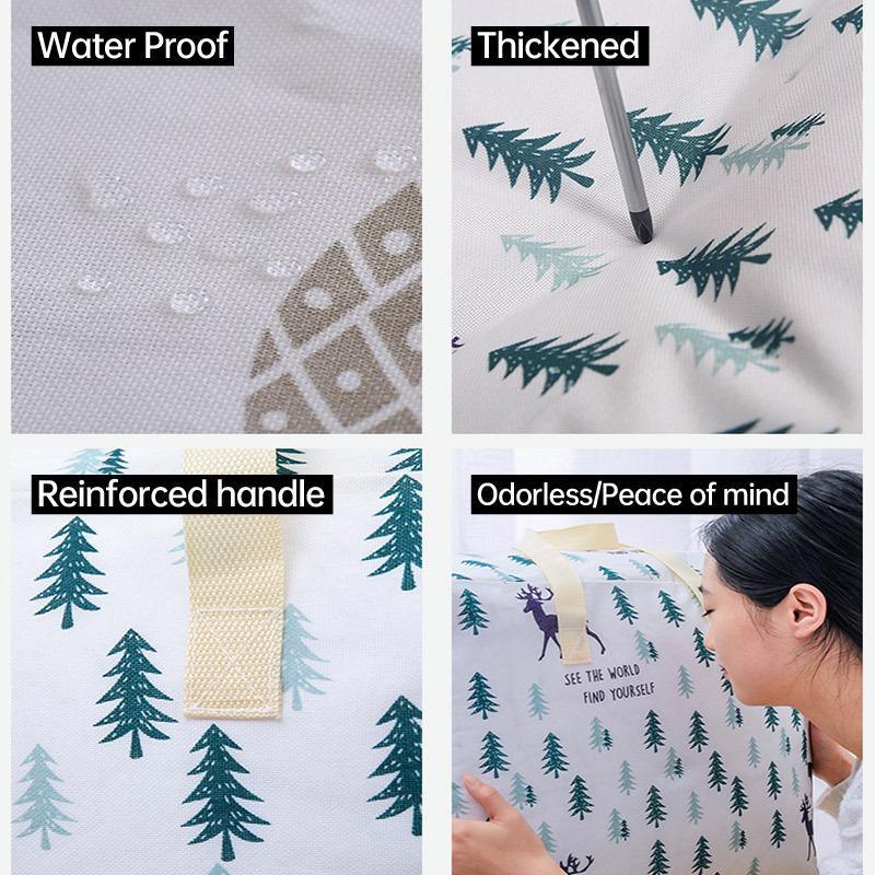 Multipurpose Quilt Storage Bags Waterproof Coated Fabric 4 Sizes Available - Tree 52*17*40cm