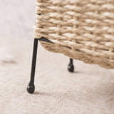 Natural Handwoven Magazine Rack Tabletop Bookshelf Newspaper Storage Basket - Extra Image