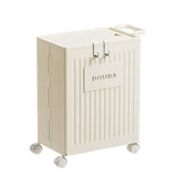 Fitness Storage Basket Organizer Tube with Wheeled Basket for Home Use and Gym - Front View
