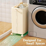 Fitness Storage Basket Organizer Tube with Wheeled Basket for Home Use and Gym - Top-Down View