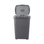 Laundry Basket Plastic Rattan Style Large Capacity Clothes Toy Storage Organizer