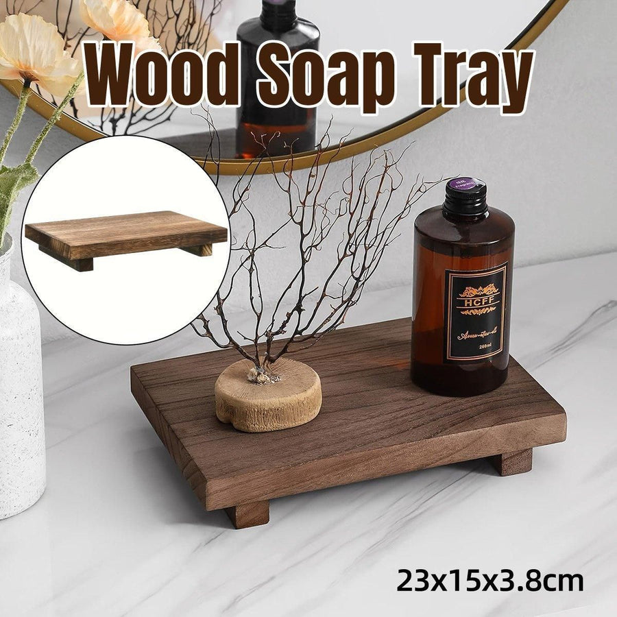 Wooden Raised Bathroom Display Tray
