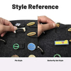 Felt Storage Book Loose-Leaf Folder For Jewelry Pin Brooch Commemorative Use