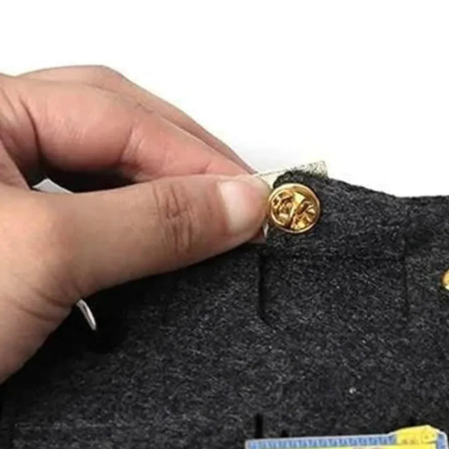 Felt Storage Book Loose-Leaf Folder For Jewelry Pin Brooch Commemorative Use