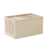 Dustproof Wardrobe Storage Box with Lid Large Clothes Organiser Container - Front View
