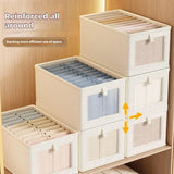 Dustproof Wardrobe Storage Box with Lid Large Clothes Organiser Container - Top-Down View