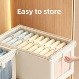 Dustproof Wardrobe Storage Box with Lid Large Clothes Organiser Container