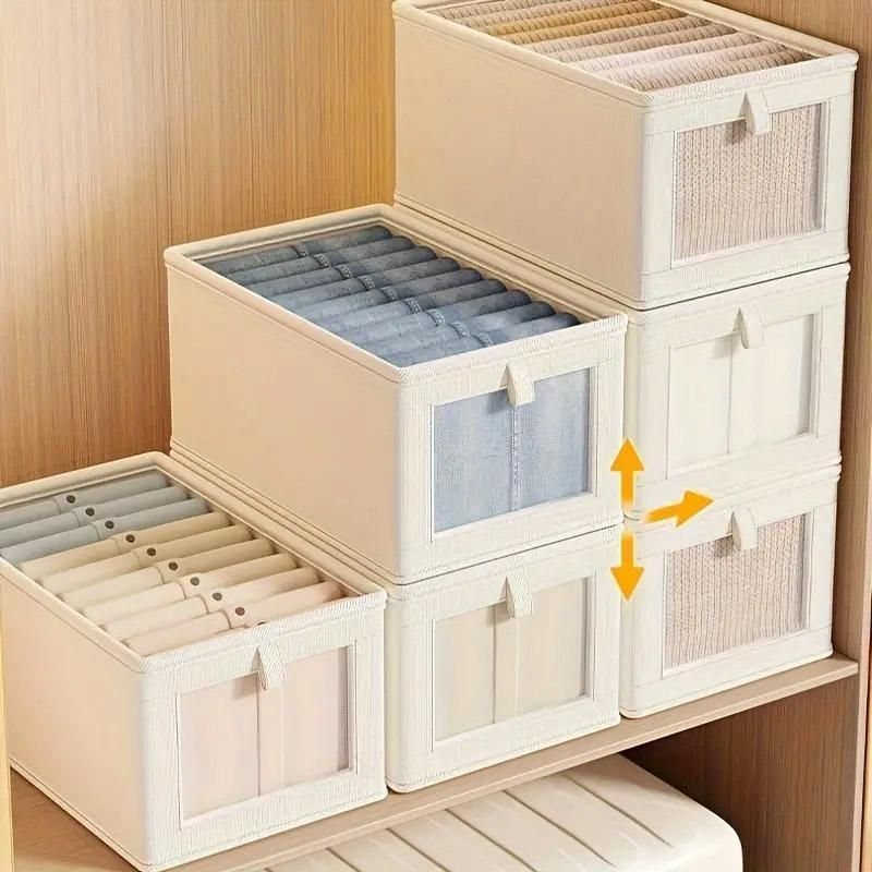 Dustproof Wardrobe Storage Box with Lid Large Clothes Organiser Container