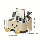 Desktop Organizer Storage Box Household Clutter Compartmentalized Container - Standing