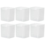 6-Piece Clear Fridge Storage Box Set