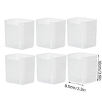 6-Piece Clear Fridge Storage Box Set