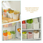 6-Piece Clear Fridge Storage Box Set