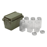 7pcs Portable Spice Bottle Set Travel BBQ Camping Storage Container Organizer