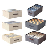 Closet Organizers Storage Bins Portable Washable Organizer for Clothing Socks - Beige-24 Grids - Front View