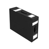 Fabric Storage Box Set Bedding Organizer Closet Blanket Quilt Storage Containers - Black - Low Angle