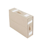 Fabric Storage Box Set Bedding Organizer Closet Blanket Quilt Storage Containers - Cream