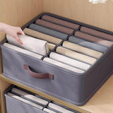 Closet Organizers Storage Bins Portable Washable Organizer for Clothing Socks - Grey-16 Grids