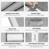 Fabric Storage Box Set Bedding Organizer Closet Blanket Quilt Storage Containers - Grey