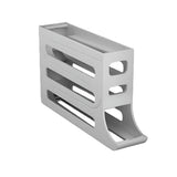 Automatic Scrolling Egg Holder 2/4-Tier Storage Box Container for Refrigerator - Grey (4-Tier)
