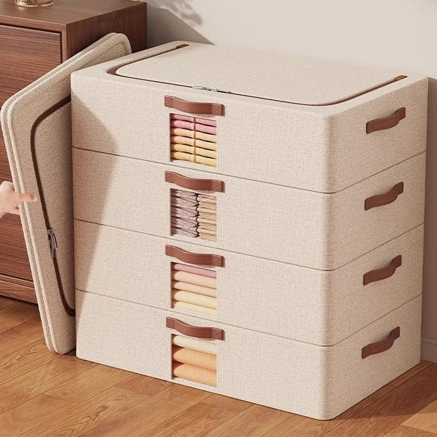 Home Foldable Under Bed Storage Box Clothes Shoes Bedding Dustproof Space Saving - XL