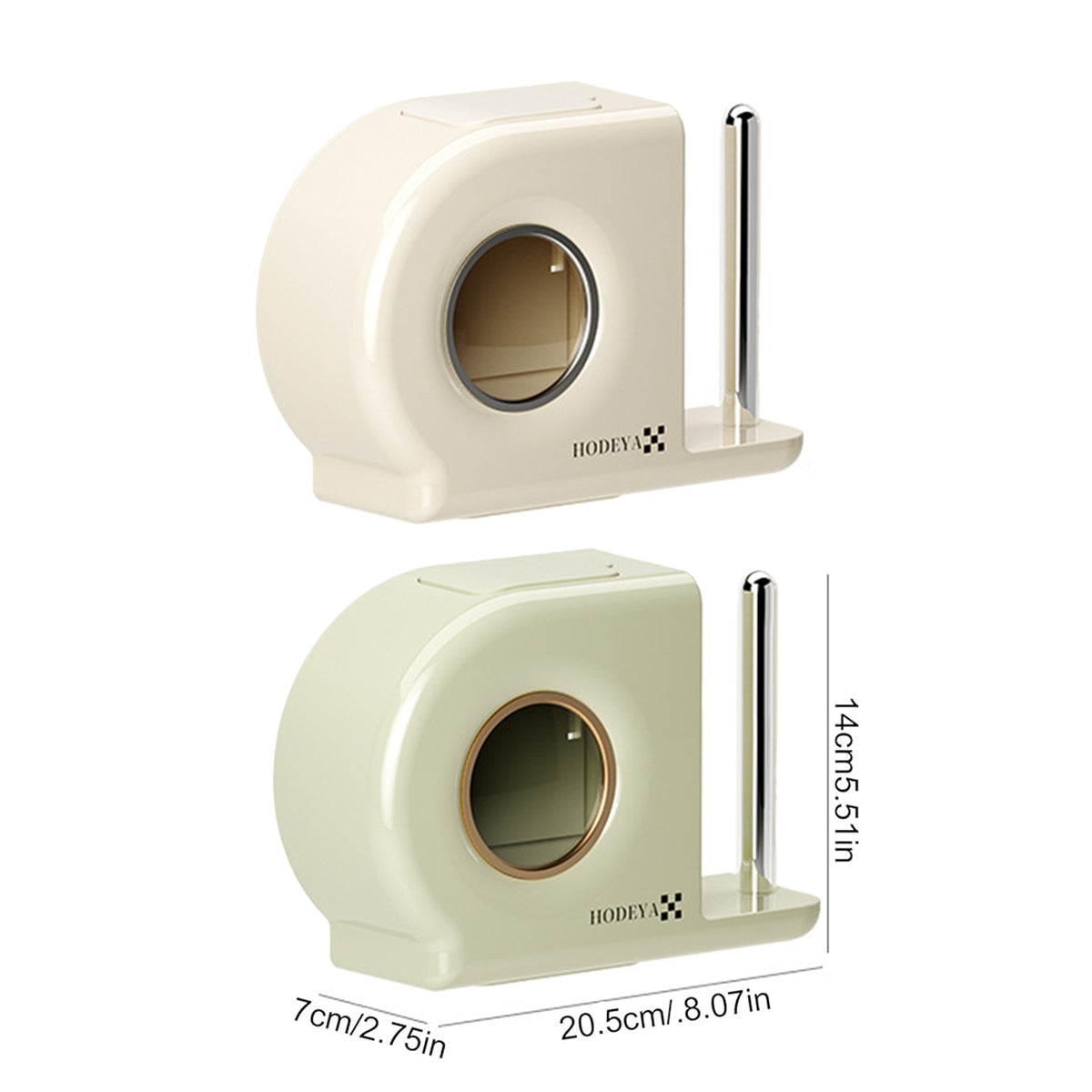 Wall Mounted Kitchen Storage Rack for Plastic Bags Rags Film Organizer Box Use - Green