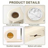 Wall Mounted Kitchen Storage Rack for Plastic Bags Rags Film Organizer Box Use - Green - Top-Down View