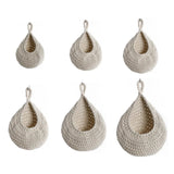 Cotton Rope Woven Storage Basket Wall Mount Fruit Vegetable Organizer Container - Mini