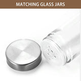 Stainless Steel Rotating Spice Rack Organizer Kitchen Seasoning Jar Holder Use - Top-Down View