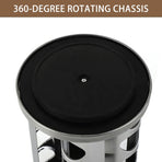 Stainless Steel Rotating Spice Rack Organizer Kitchen Seasoning Jar Holder Use