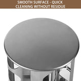 Stainless Steel Rotating Spice Rack Organizer Kitchen Seasoning Jar Holder Use - Close-Up Angle
