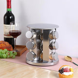 Stainless Steel Rotating Spice Rack Organizer Kitchen Seasoning Jar Holder Use - Extra Image