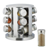 Stainless Steel Rotating Spice Rack Organizer Kitchen Seasoning Jar Holder Use - Extra Image