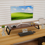 Desktop Monitor Elevated Stand Computer Riser Sturdy For Home Office Desk