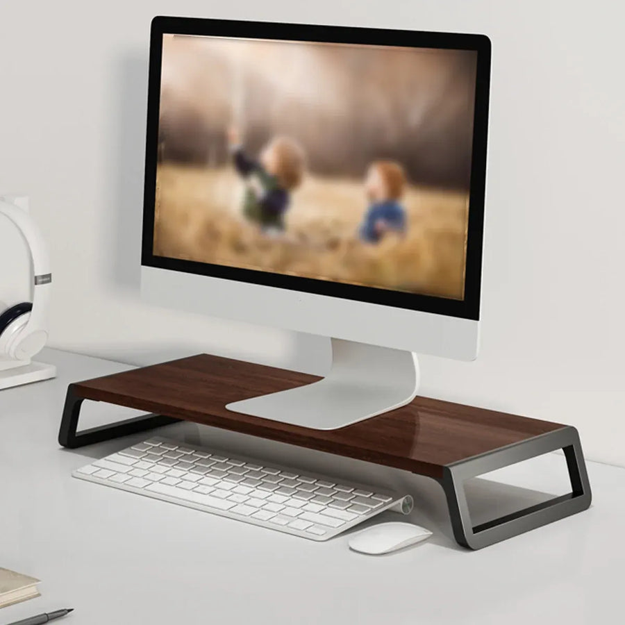 Desktop Monitor Elevated Stand Computer Riser Sturdy For Home Office Desk