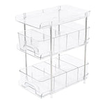 3 Layer Transparent Storage Rack Multi Functional Organizer Shelf Clear for Home