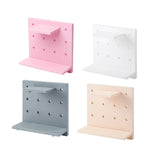 4PCS Pegboard Storage Rack Hanging Shelf Durable Space Saving - Front View