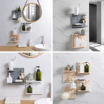 4PCS Pegboard Storage Rack Hanging Shelf Durable Space Saving