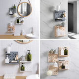 4PCS Pegboard Storage Rack Hanging Shelf Durable Space Saving - Top-Down View