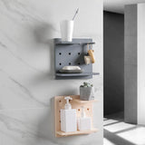 4PCS Pegboard Storage Rack Hanging Shelf Durable Space Saving - Extra Image